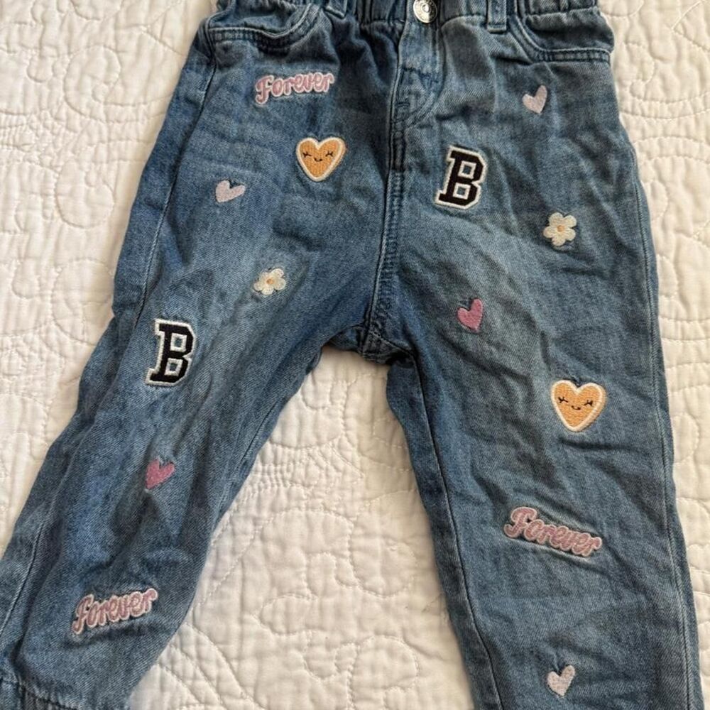 H-m Women's Blue and Navy Jeans